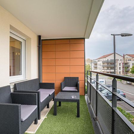 Spacieux - 4 Pers' - Balcon - 2 Lits - Parking Woippy Bagian luar foto